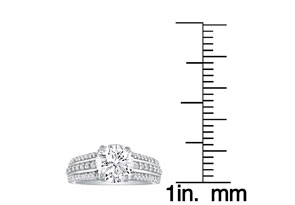 1 Carat Diamond Round Engagement Ring In 14k White Gold, , SI2-I1 By SuperJeweler