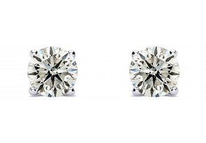 1/3 Carat Diamond Stud Earrings In Platinum (, I1-I2) By SuperJeweler
