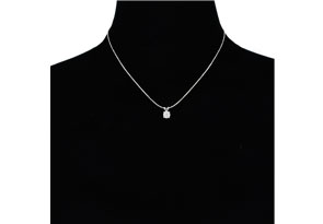 2/3 Carat 14k White Gold Diamond Pendant Necklace, , 18 Inch Chain By SuperJeweler