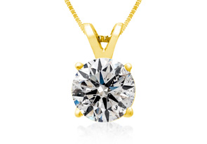 2 Carat 14k Yellow Gold Diamond Pendant Necklace, 4 Stars, G/H Color, 18 Inch Chain By SuperJeweler