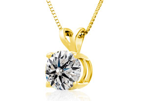 2 Carat 14k Yellow Gold Diamond Pendant Necklace, 4 Stars, G/H Color, 18 Inch Chain By SuperJeweler