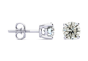 1.5 Carat Diamond Stud Earrings In Platinum (J-K, I1-I2) By SuperJeweler
