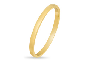 Gold Band Ring Crafted In 14K Yellow Gold Over Sterling Silver By SuperJeweler