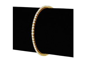 3 1/4 Carat Diamond Tennis Bracelet In 14K Yellow Gold, 7.5 Inches, J/K By SuperJeweler