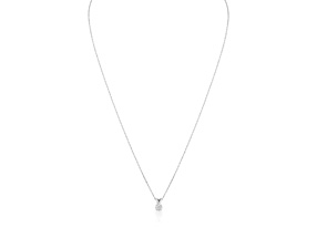 1/4 Carat 14k White Gold Diamond Pendant Necklace, K/L, 18 Inch Chain By SuperJeweler