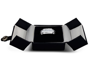 Men's 1 Carat Diamond Wedding Band In 10K White Gold (J-K, I2), 8.33mm Wide By SuperJeweler