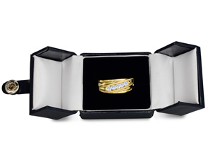 Men's 3/5 Carat Diamond Wedding Band In 14K Yellow Gold (I-J, I1-I2), 9.50mm Wide By SuperJeweler