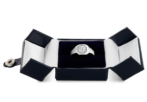 Men's 1 Carat Diamond Wedding Band In 10K White Gold (J-K, I2), 10.47mm Wide By SuperJeweler
