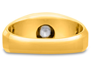 Men's 1 Carat Diamond Wedding Band In 14K Yellow Gold (I-J, I1-I2), 10.47mm Wide By SuperJeweler
