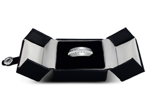 Men's 1 Carat Diamond Wedding Band In 14K White Gold (I-J, I1-I2), 8.40mm Wide By SuperJeweler