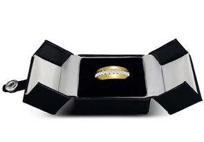 Men's 1 Carat Diamond Wedding Band In 14K Yellow Gold (I-J, I1-I2), 8.40mm Wide By SuperJeweler