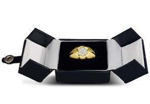 Men's 1/2 Carat Diamond Wedding Band In 10K Yellow Gold (J-K, I2), 12.79mm Wide By SuperJeweler