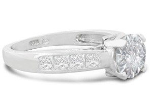 2 Carat Fine Diamond Engagement Ring In 14K White Gold, H/I By SuperJeweler