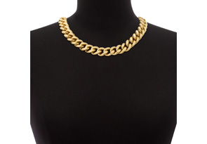 Antique Gold Chain Necklace By Passiana