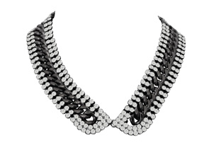 Crystal Link Collar Necklace By Passiana