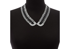 Crystal Link Collar Necklace By Passiana