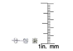 1/2 Carat Diamond Stud Earrings In 14k White Gold, J/K By SuperJeweler
