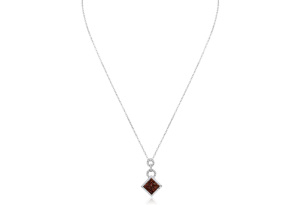 1/4 Carat Chocolate Bar Champagne & White Diamond Pave Necklace In Sterling Silver, 18 Inches, H/I By SuperJeweler