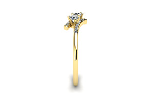 1/4 Carat Two Stone Diamond Ring In 14K Yellow Gold (1.8 G) (I-J, I1-I2) By SuperJeweler