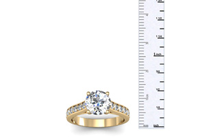 2 Carat Classic Engagement Ring W/ 1.5 Carat Center Diamond In 14K Yellow Gold (4 G) (I-J, I1-I2 Clarity Enhanced) By SuperJeweler