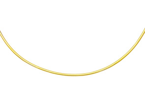14K Yellow Gold (16.40 G) 3.0mm 20 Inch Round Omega Chain Necklace By SuperJeweler