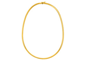 14K Yellow Gold (19.50 G) 4.0mm 18 Inch Round Omega Chain Necklace By SuperJeweler