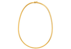 14K Yellow Gold (32 G) 6.0mm 20 Inch Round Omega Chain Necklace By SuperJeweler