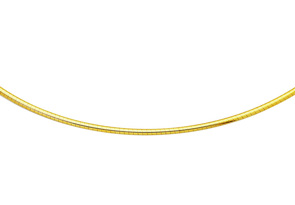 14K Yellow Gold (6.70 G) 2.0 Mm 16 Inch Round Omega Chain Necklace By SuperJeweler
