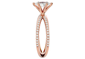 3/4 Carat Marquise Shape Diamond Engagement Ring In 14K Rose Gold (3.50 G) (H-I, SI2-I1) By SuperJeweler