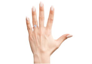 Modern Asymmetrical Round Brilliant 2 Carat Diamond Engagement Ring In 14K Rose Gold (5.8 G) (I-J, I1-I2 Clarity Enhanced) By SuperJeweler