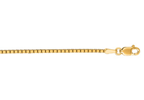 14K Yellow Gold (7.14 G) 1.4mm 20 Inch Classic Box Chain Necklace By SuperJeweler