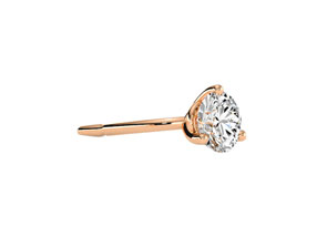 1/4 Carat Diamond Martini Stud Earrings In 14K Rose Gold (I-J, I1-I2) By SuperJeweler