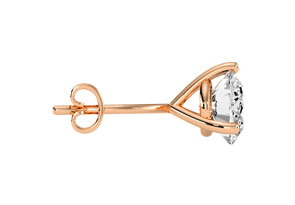 2 Carat Diamond Martini Stud Earrings In 14K Rose Gold (I-J, I1-I2) By SuperJeweler