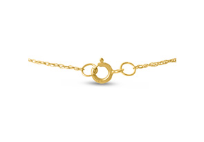 1/4 Carat Two Stone Two Diamond Intertwined Necklace In 14K Yellow Gold (1.6 G), I/J, 18 Inch Chain By SuperJeweler