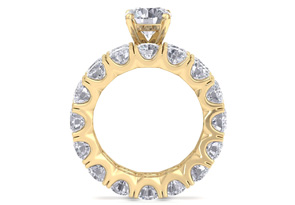 14K Yellow Gold (10.7 G) 9 Carat Diamond Eternity Engagement Ring W/ Matching Band (I-J, I1-I2 Clarity Enhanced) By SuperJeweler