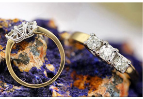 1/4 Carat Trellis Motif Fine Three Diamond Engagement Ring In 10k Yellow Gold (I-J, I1-I2) By SuperJeweler