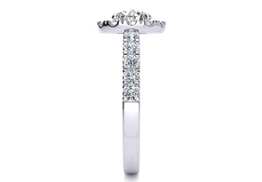 14K White Gold (6 G) 1.5 Carat Classic Round Halo Diamond Engagement Ring (I-J, I1-I2 Clarity Enhanced) By SuperJeweler