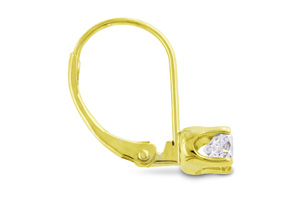 1/2 Carat Diamond Drop Earrings In 14k Yellow Gold (1.1 G), I/J By SuperJeweler