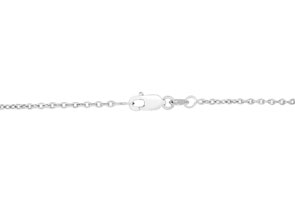 18kw 4 Carat Diamond White Gold Pendant Necklace On Cable Chain, H/I By Hansa