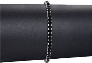 5 Carat Black Diamond Tennis Bracelet In 14K White Gold (12.1 G), 9 Inches By Sundar Gem