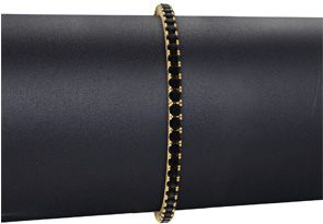 4 1/4 Carat Black Diamond Tennis Bracelet In 14K Yellow Gold (10.1 G), 7.5 Inches By SuperJeweler