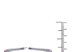 3 1/2 Carat Amethyst Tennis Bracelet In 14K White Gold (8.1 G), 6 Inches By SuperJeweler