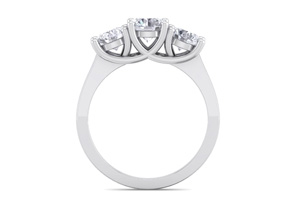 2.15 Carat Three Colorless Diamond Engagement Ring In 14K White Gold, E/F By SuperJeweler