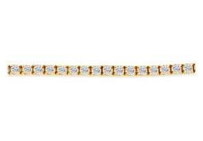 6 Carat Genuine Diamond Tennis Bracelet In 14K Yellow Gold (14.4 G), J/K, 7 Inch By SuperJeweler