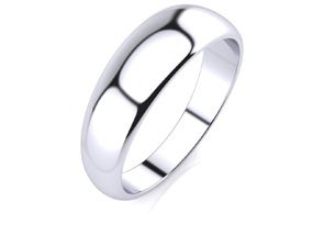 Platinum 6MM Heavy Tapered Ladies & Men's Wedding Band, Size 5.5, Free Engraving By SuperJeweler