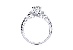 1.25 Carat Vintage Diamond Engagement Ring In 14K White Gold (3.2 G) (I-J, I1-I2 Clarity Enhanced) By SuperJeweler