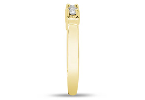 1/2 Carat Diamond Wedding Band In 14K Yellow Gold (2.3 G) (G-H, VS1-VS2) By SuperJeweler