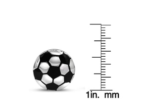 Octavius Stainless Steel Soccer Ball Cufflinks