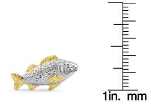 Octavius Stainless Steel Fish Cufflinks