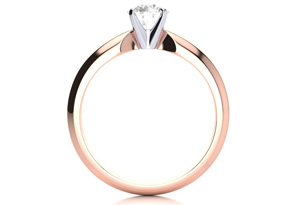 14K Rose Gold 1/2 Carat Diamond Solitaire Engagement Ring (G-H, SI2) By SuperJeweler